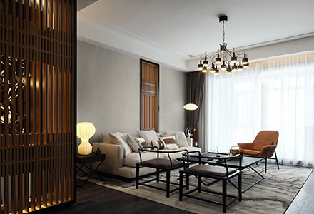 北京首開(kāi)華潤(rùn)城中式風(fēng)格別墅裝修設(shè)計(jì)