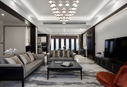 北京首創(chuàng)·瀾茵山新中式風格別墅裝修設計