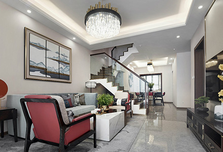 北京金科王府新中式風格軟裝設計