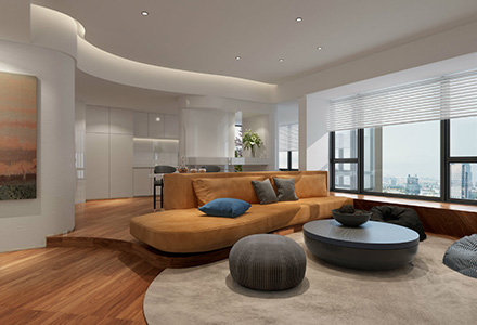 北京金科王府極簡(jiǎn)風(fēng)格別墅裝修設(shè)計(jì)