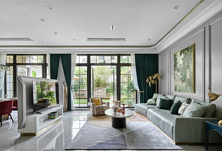 北京景粼原著美式風格別墅裝修設(shè)計