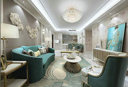 北京燕西華府法式風格軟裝設(shè)計
